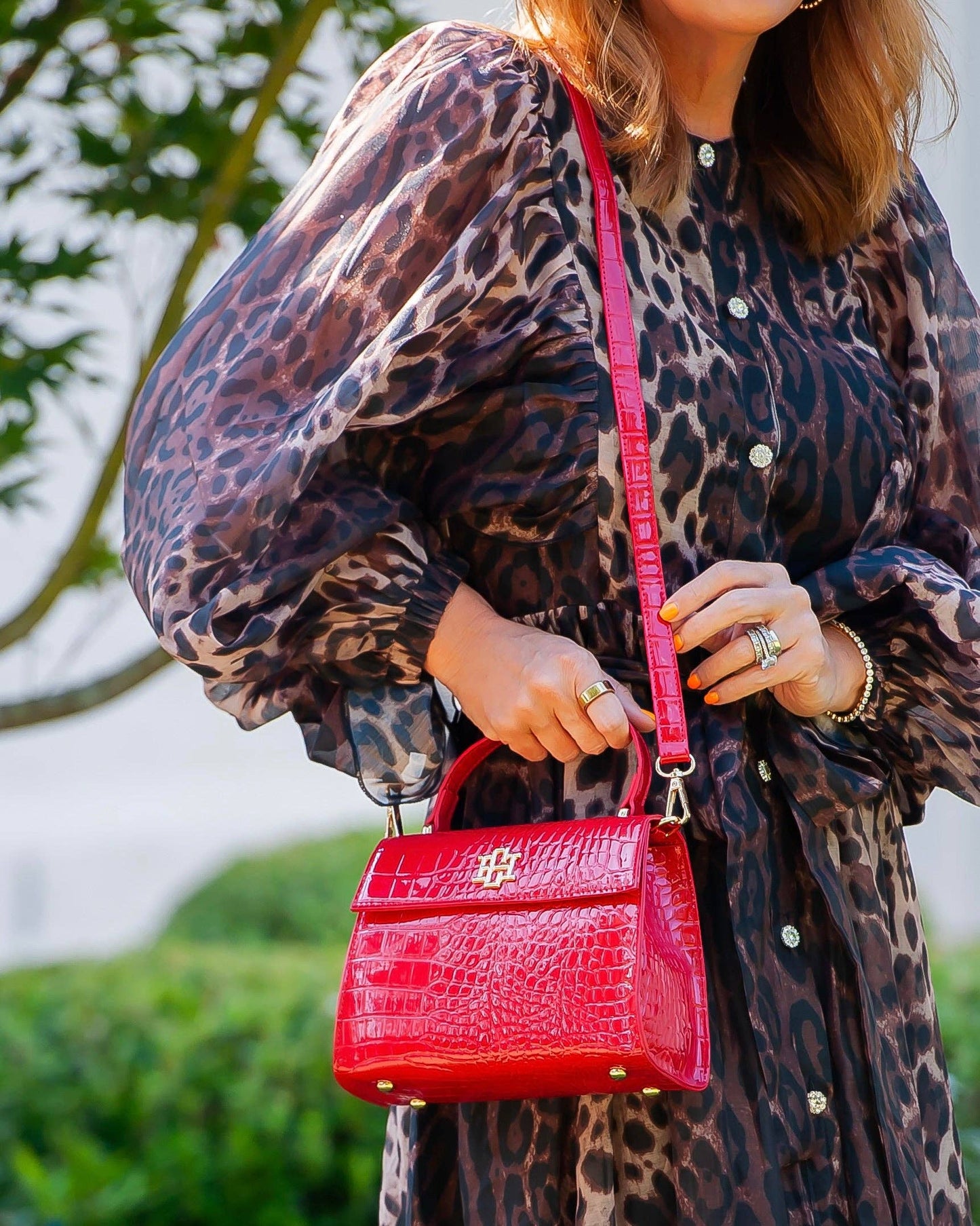 Vivienne Handbag Red Patent EC: Default