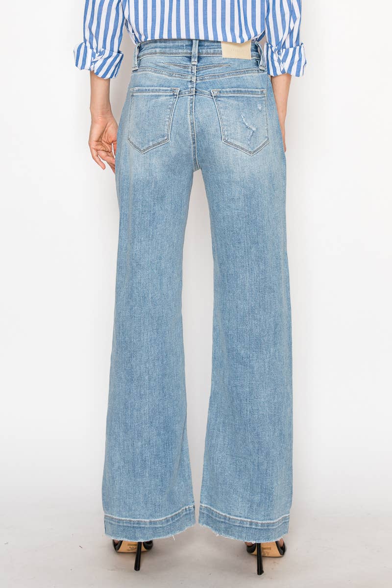 Corset Ultra High Rise Modern Wide Jeans:
