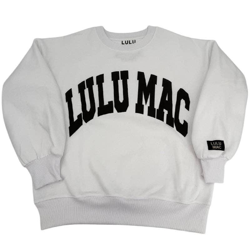 Lulu Mac Sweatshirt White/Black - Puff: White/Black