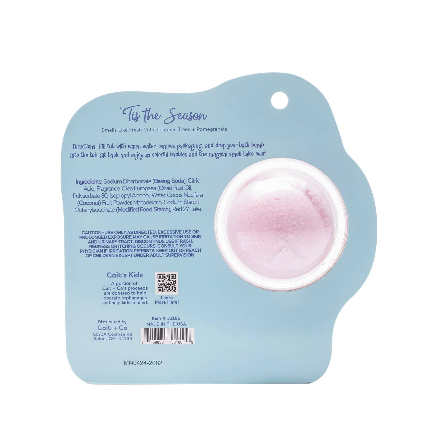 Santa Claus Christmas Clamshell Bath Bomb - Tis The Season