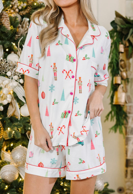 Christmas Nutcracker Pj Set