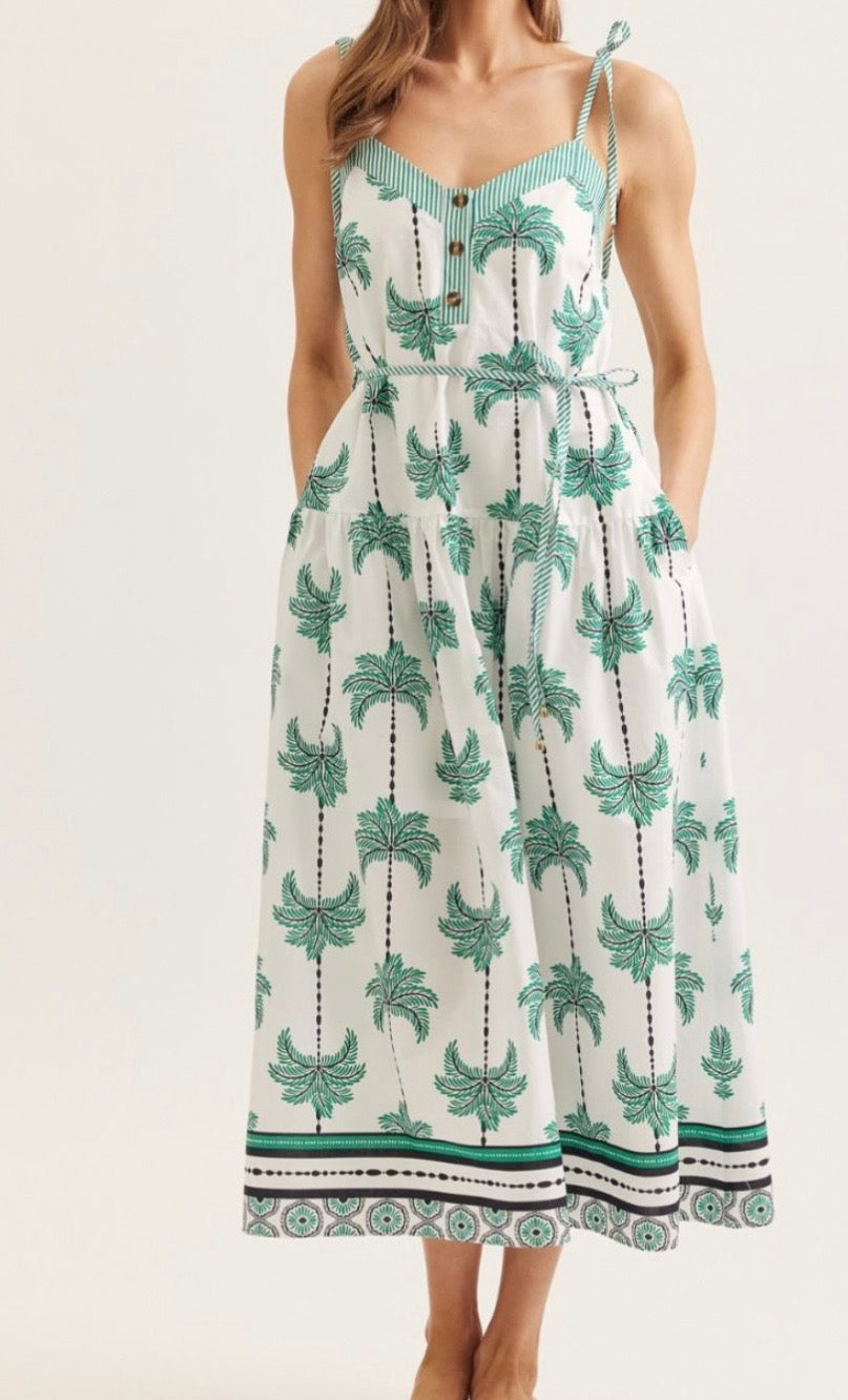 Palm Paradise Midi Dress π΄