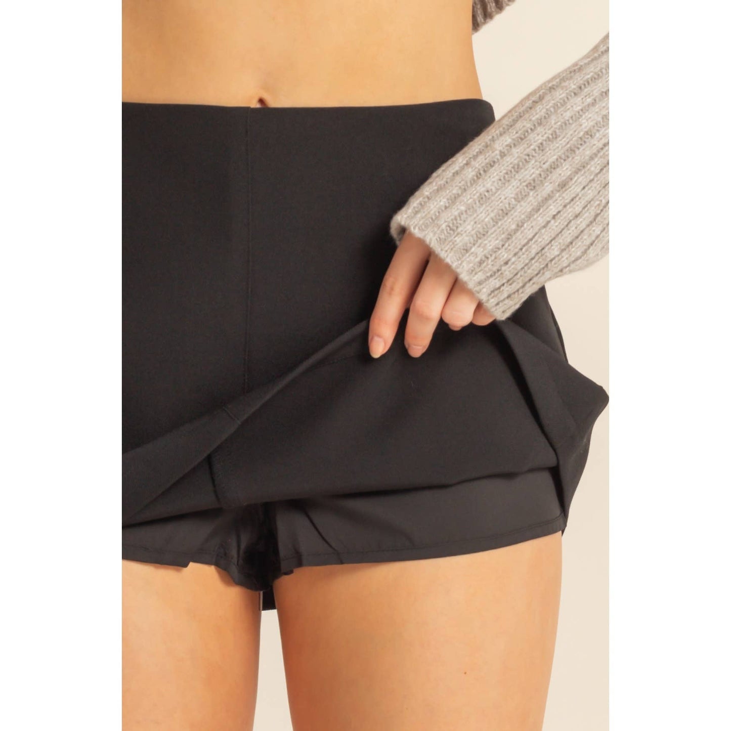 Modern Mini Skort: BLACK