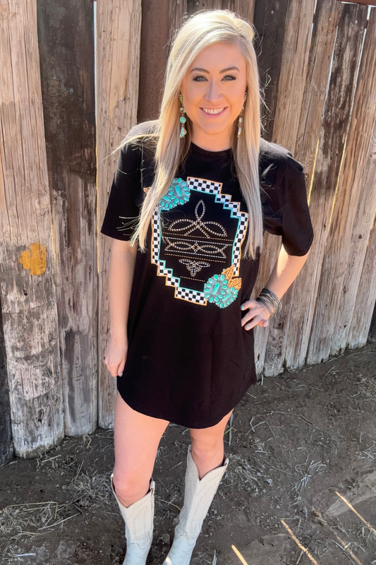 Small Town Big Dreams T-Shirt Dress