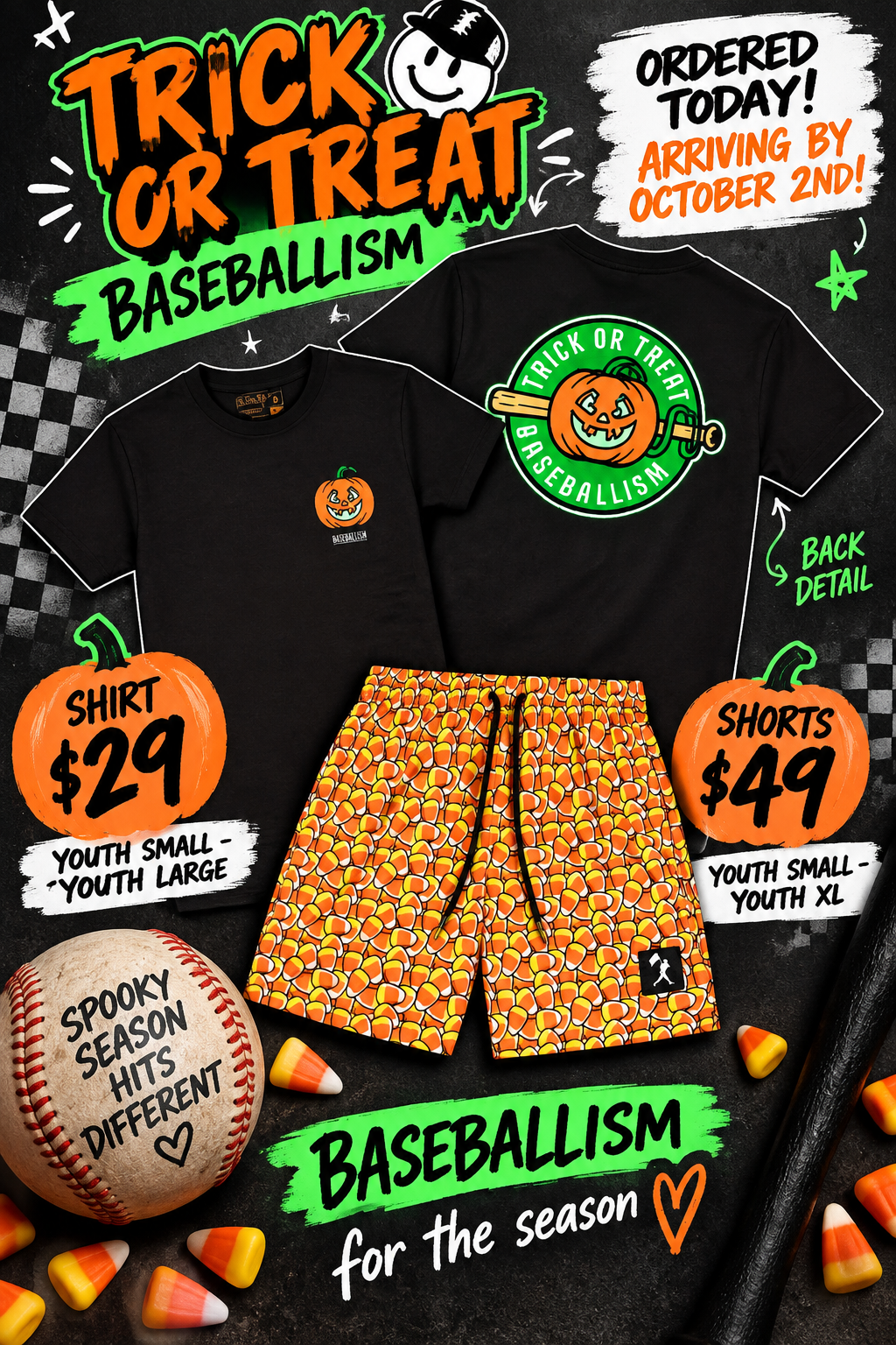 Baseballism Pumpkin Tee