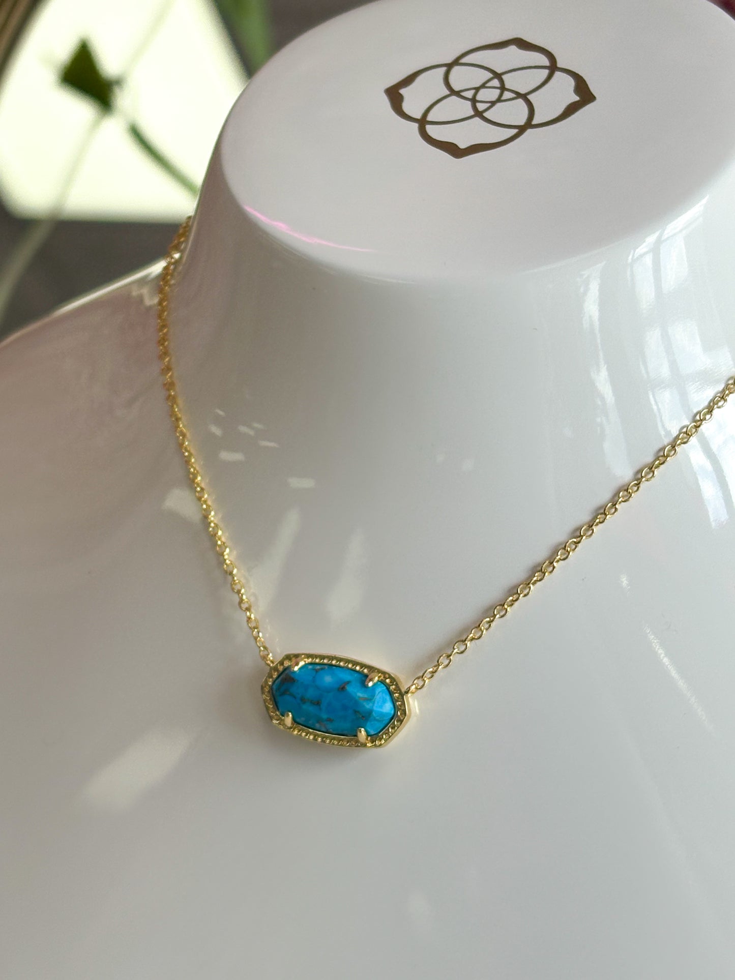 Elisa Gold Bronze Veined Turquoise Magnesite 486 Kendra Scott