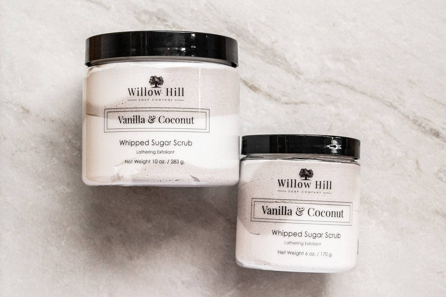Vanilla & Coconut Whipped Sugar Scrub: 10 oz