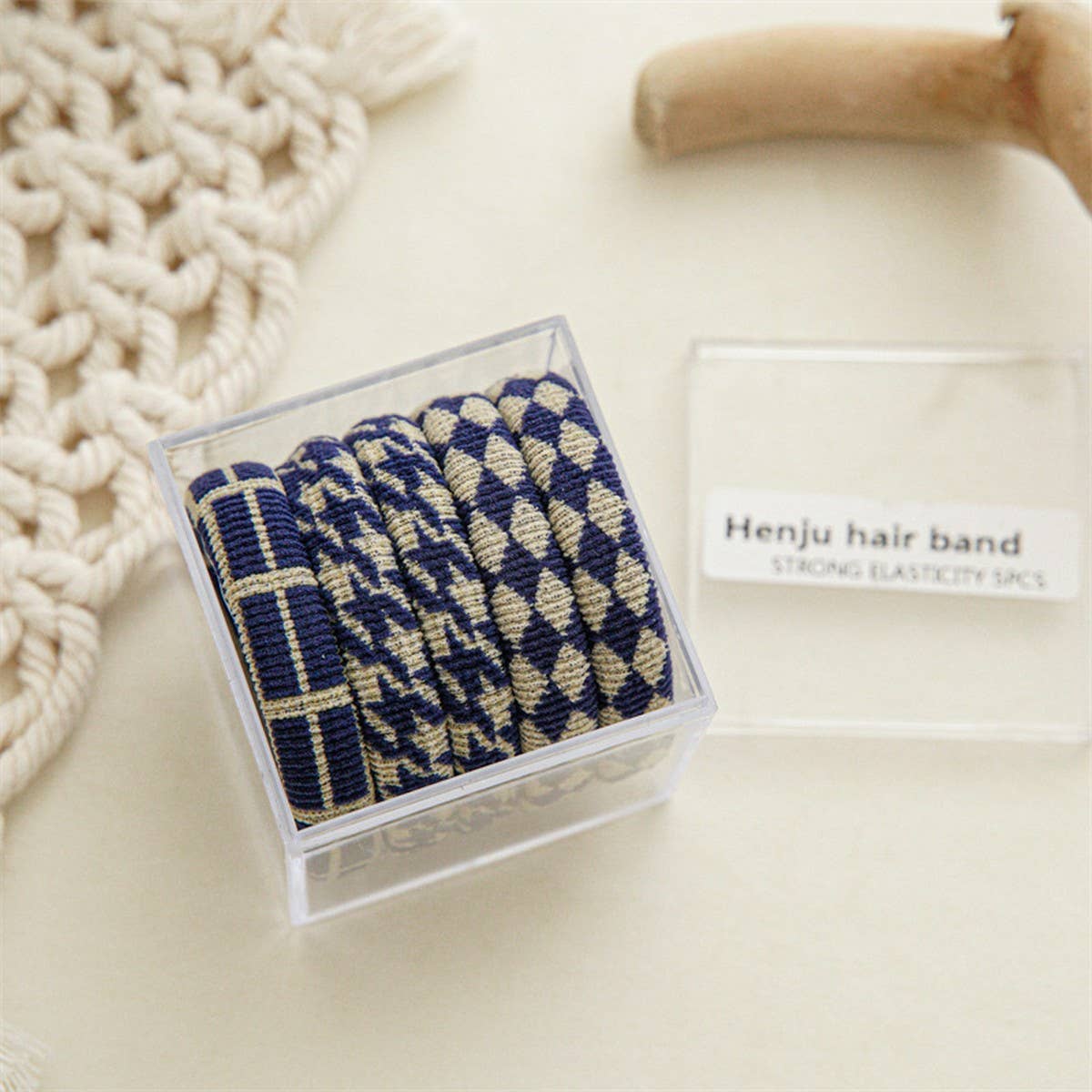 5-PIECE SET OF HIGH ELASTIC HAIR TIES_CWAHA1112: BLACKWHITE / (OS) 3