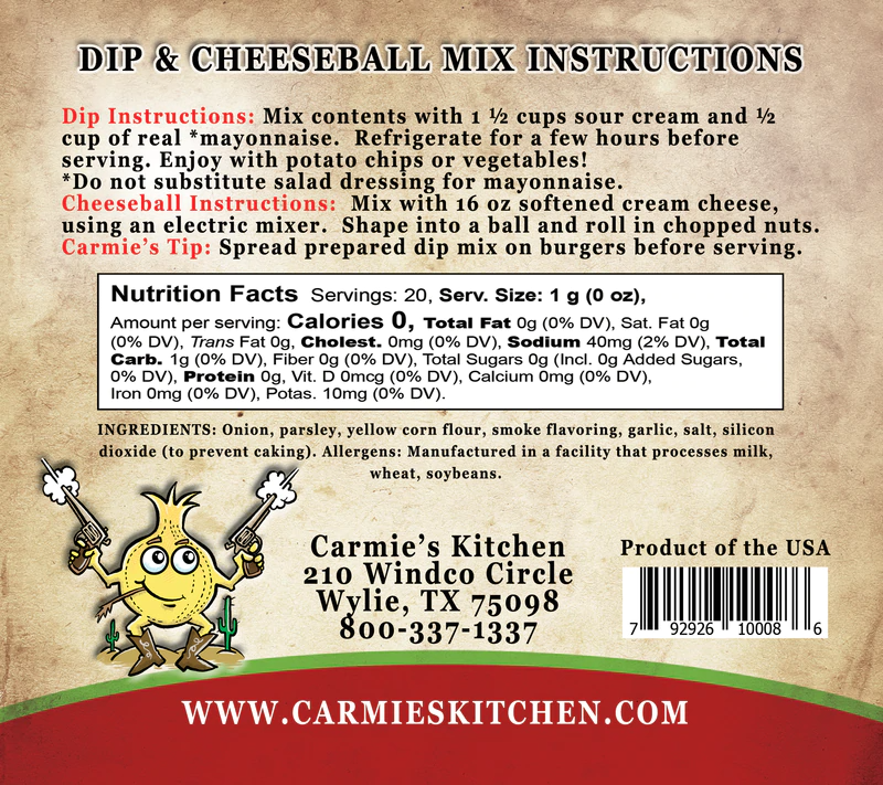 Western Onion Dip Mix