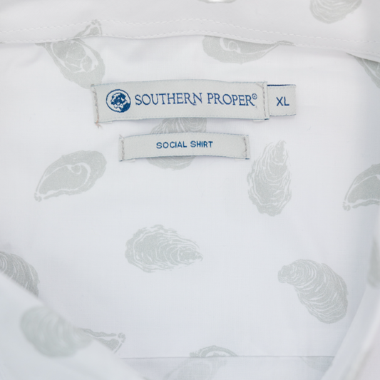 Cocktail Shirt: Oyster Shuck: White / L