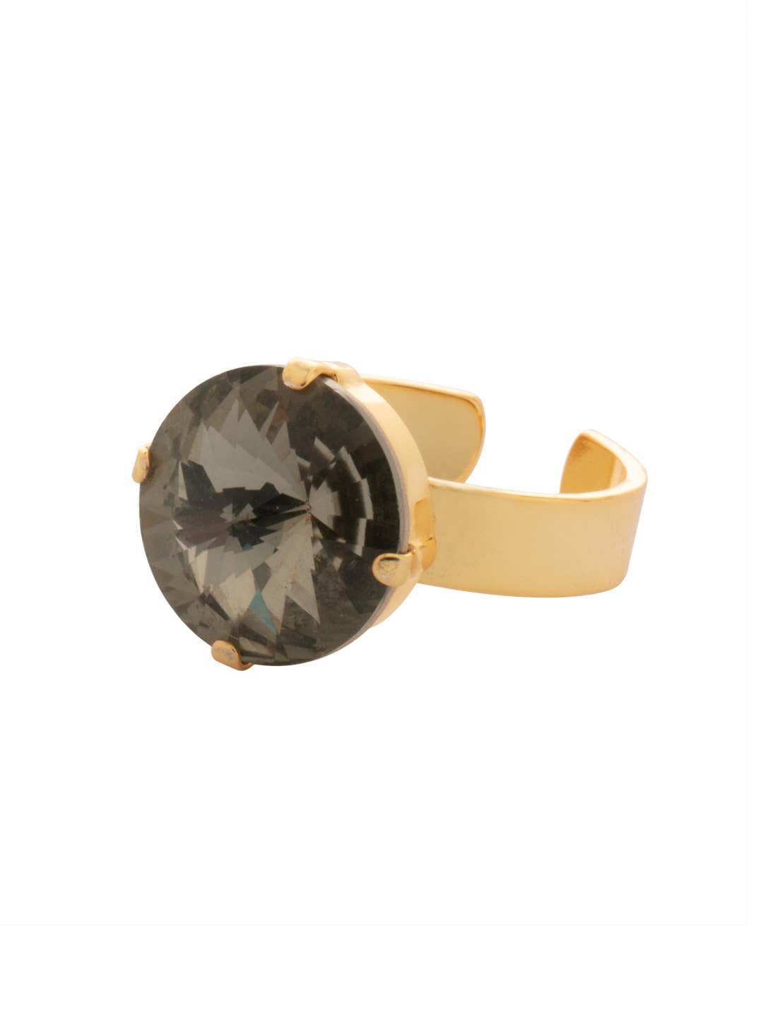 Nadine Adjustable Band Ring - Black