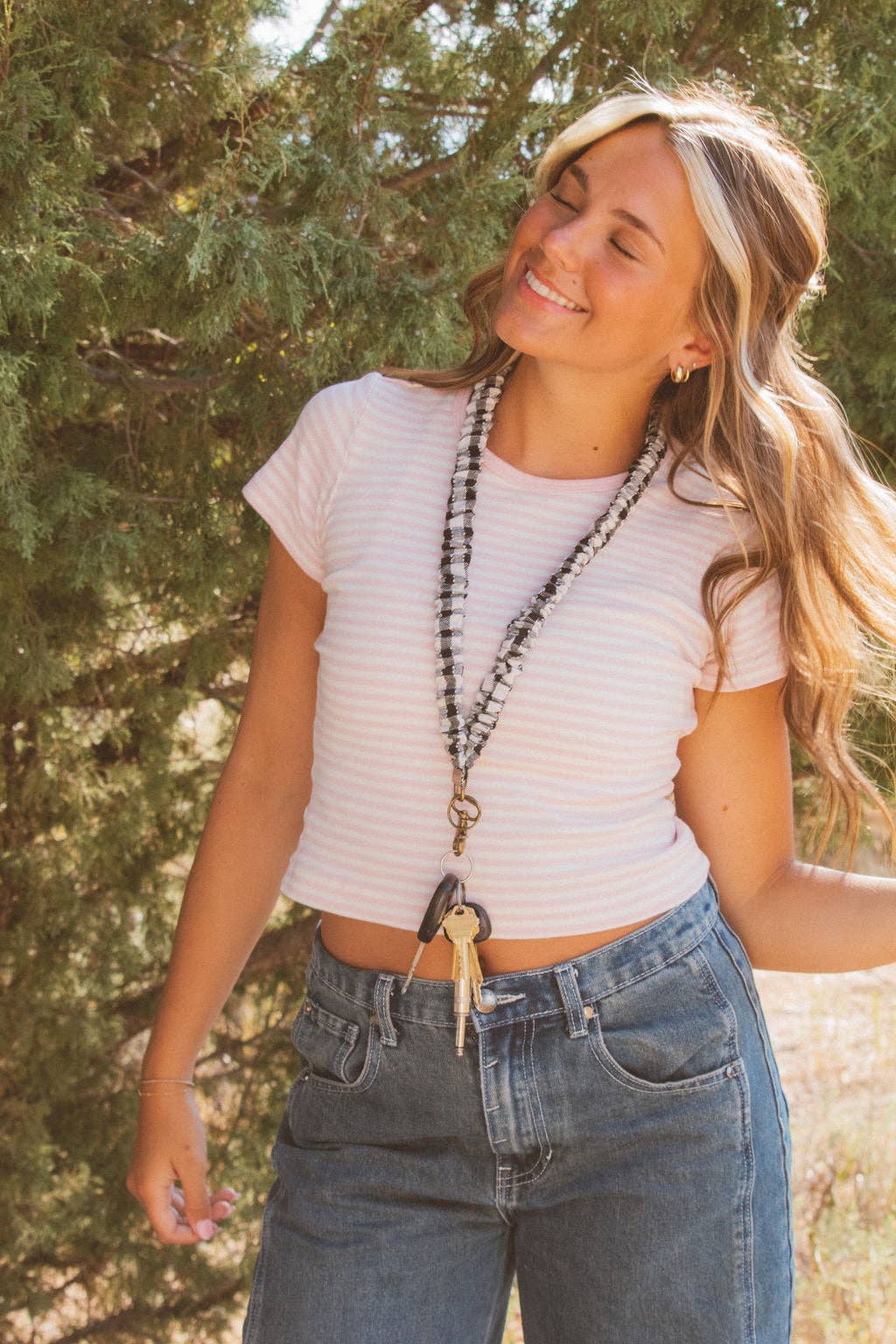 Buffalo Check Lanyard