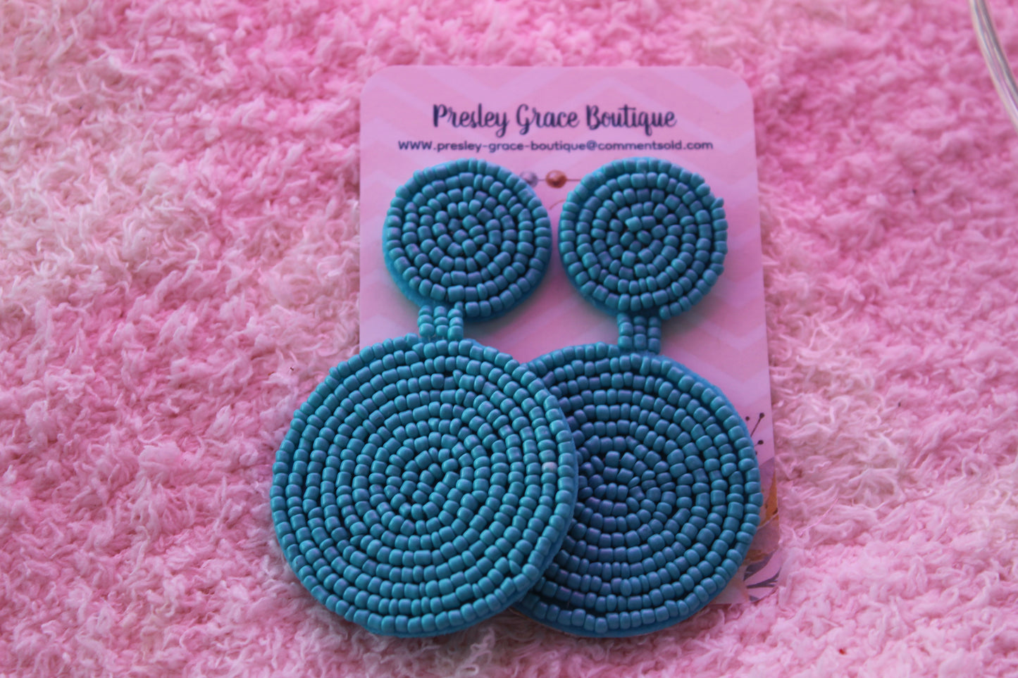 Beaded Big Circle Dangles