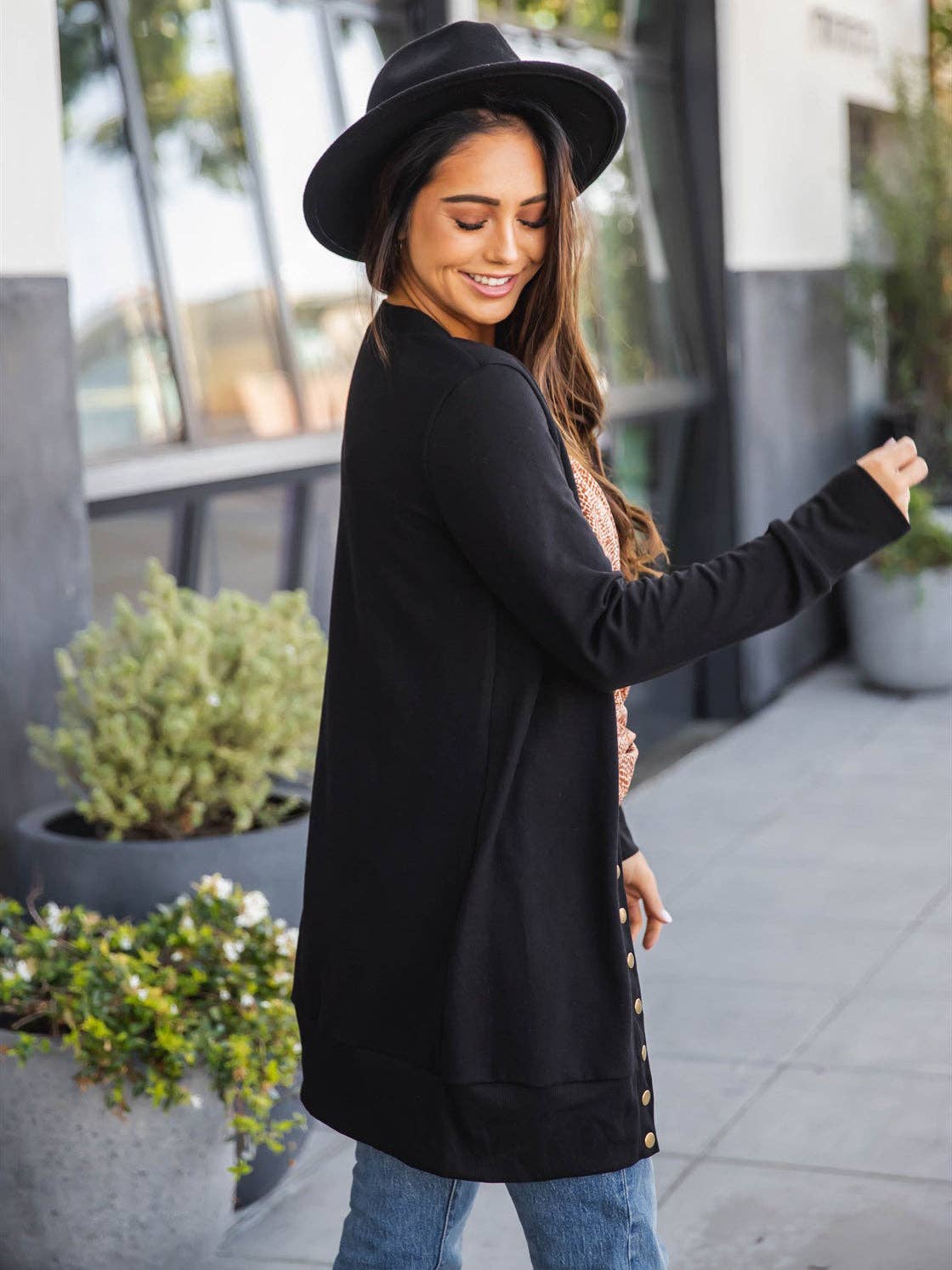 Solid Cleo Snap Cardigan: Yellow / Medium