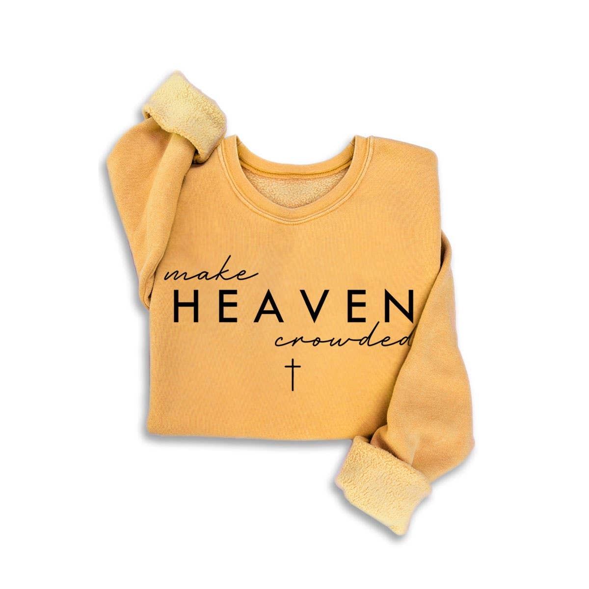 MAKE HEAVEN MINERAL SWEATSHIRTS: White / S-M-L-XL(1-2-2-1)