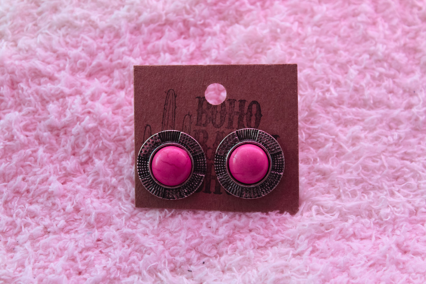 Western Textured Post Earrings