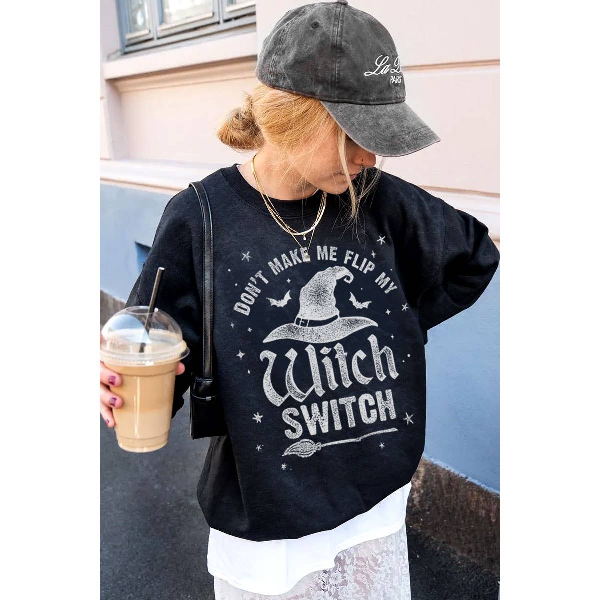 WITCH SWITCH MINERAL GRAPHIC SWEATWHIRTS: Mineral Grey / S-M-L-XL(1-2-2-1)