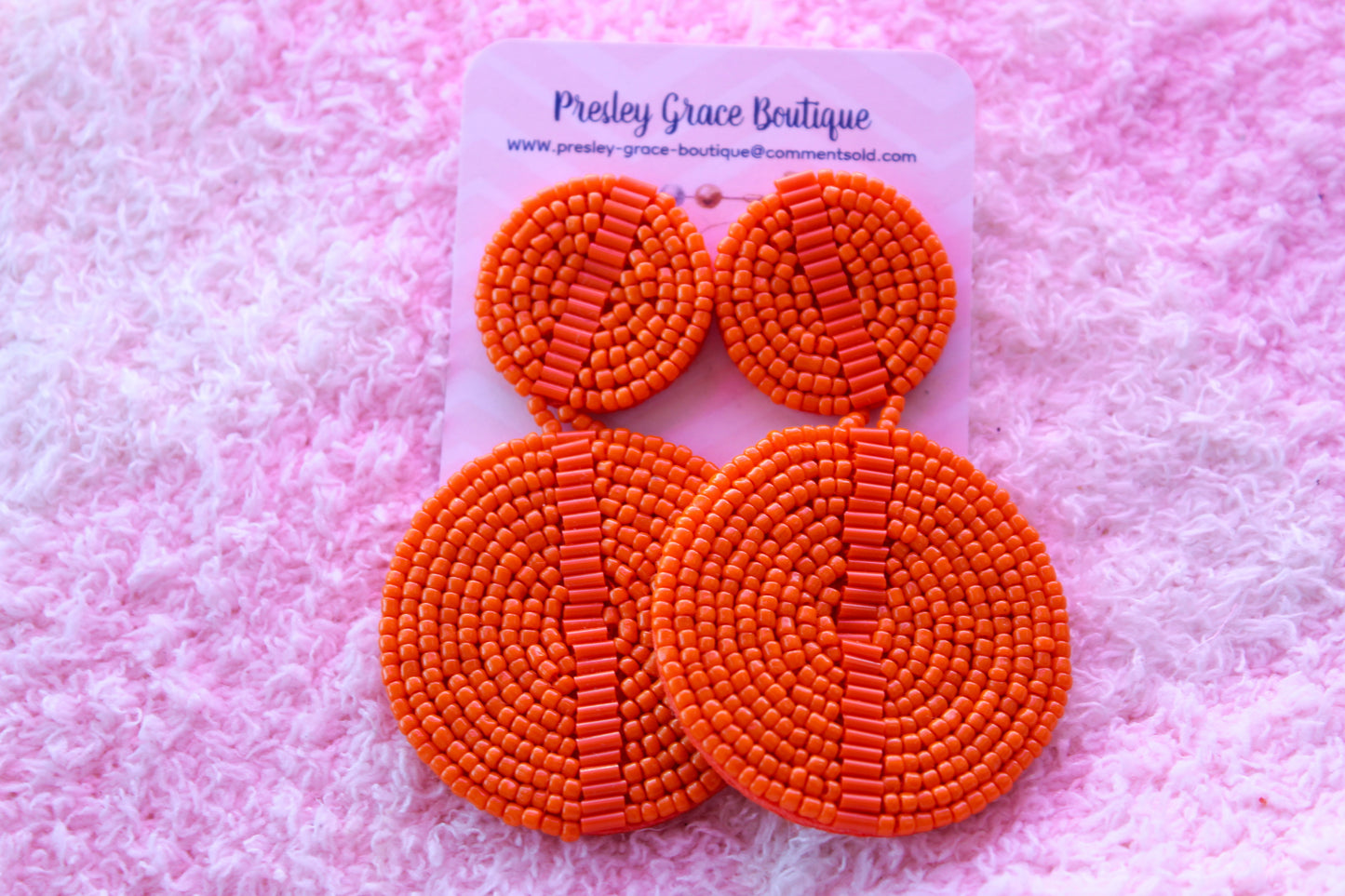 Beaded Big Circle Dangles