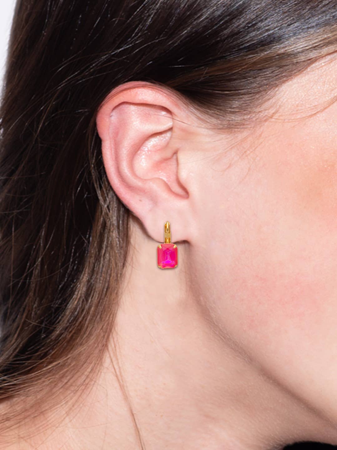Octavia Dangle Earrings - Pink
