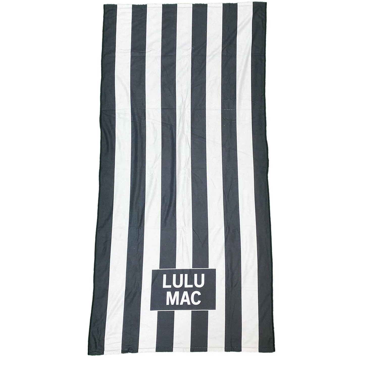 PRE_ORDER_ LULU MAC-Black Darby Beach Towel