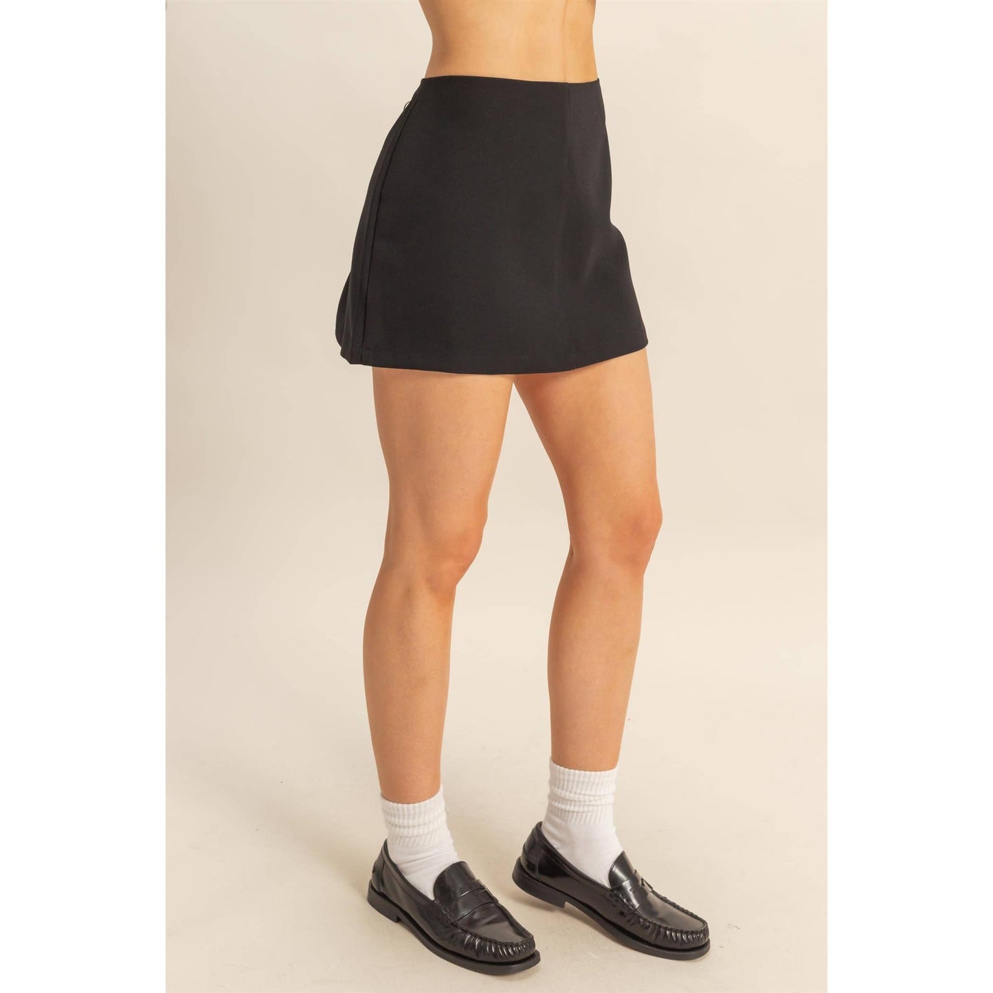 Modern Mini Skort: BLACK