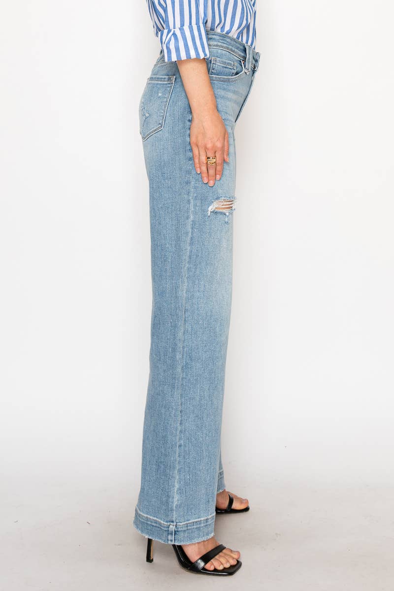 Corset Ultra High Rise Modern Wide Jeans: