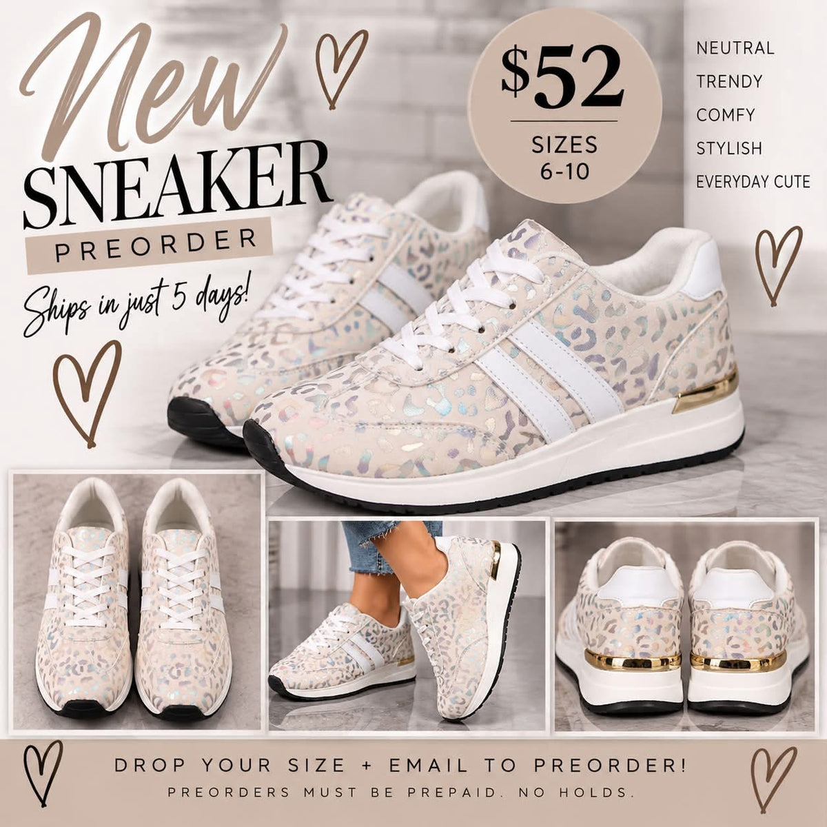 Wild at Heart Sneakers π