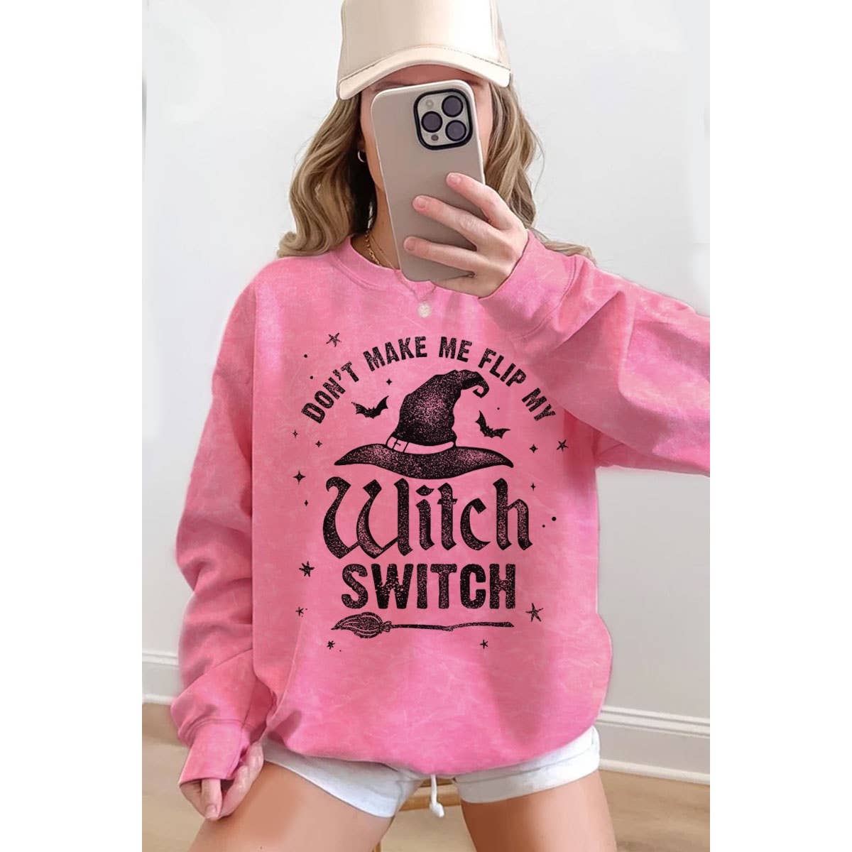 WITCH SWITCH MINERAL GRAPHIC SWEATWHIRTS: Mineral Grey / S-M-L-XL(1-2-2-1)