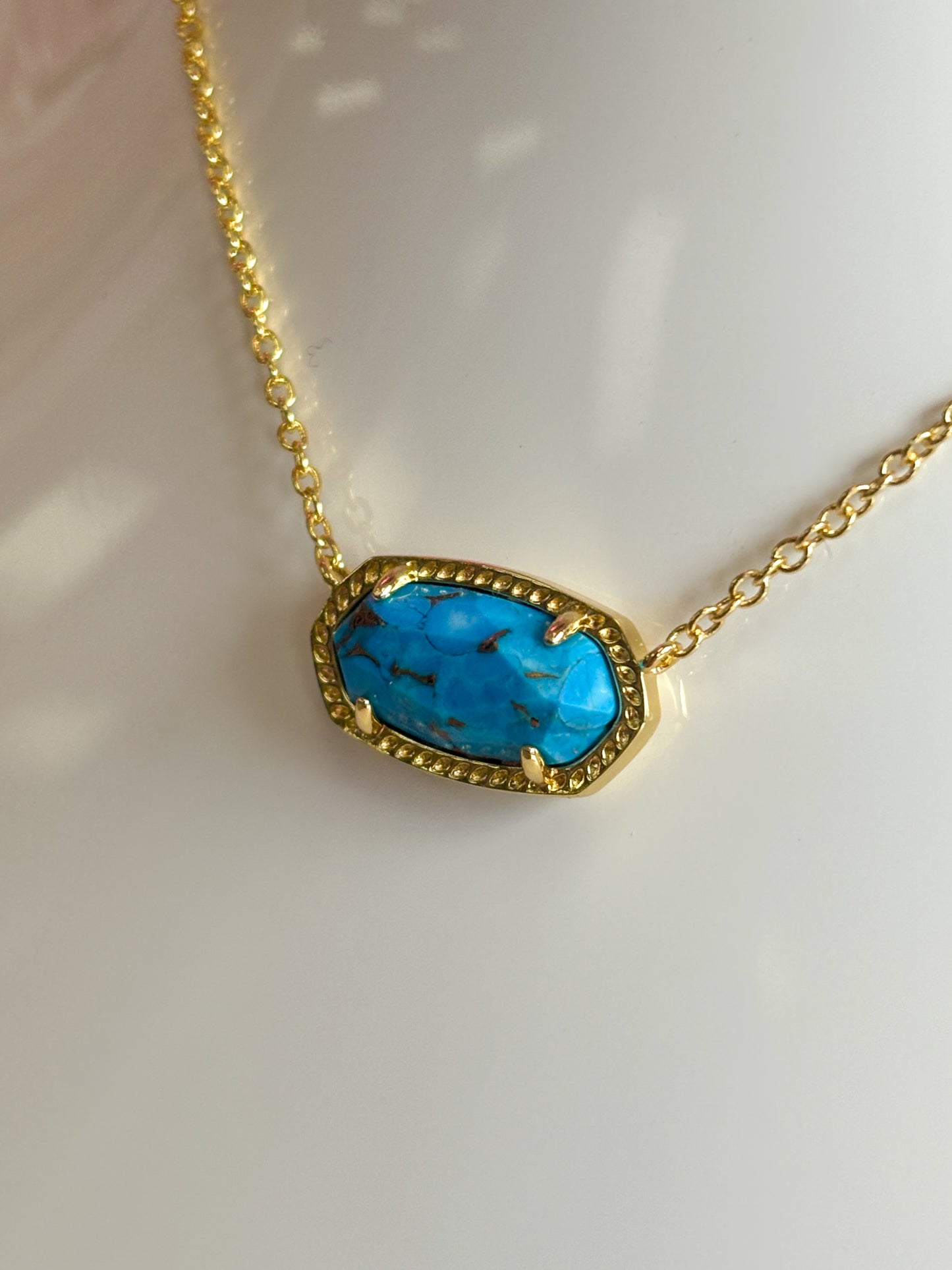 Elisa Gold Bronze Veined Turquoise Magnesite 486 Kendra Scott