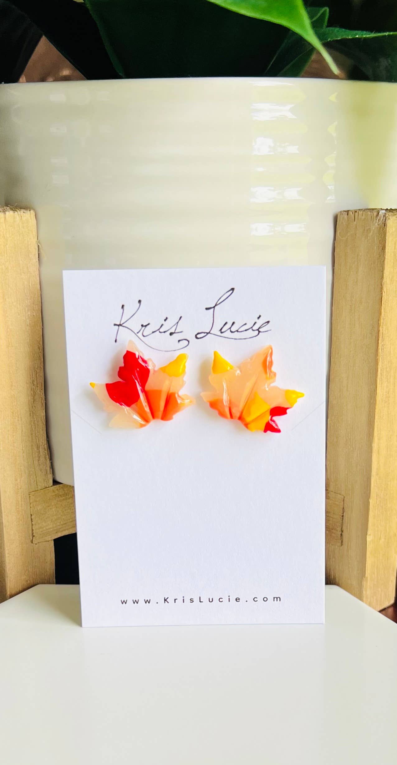 Fall Color Maple Leaf Studs