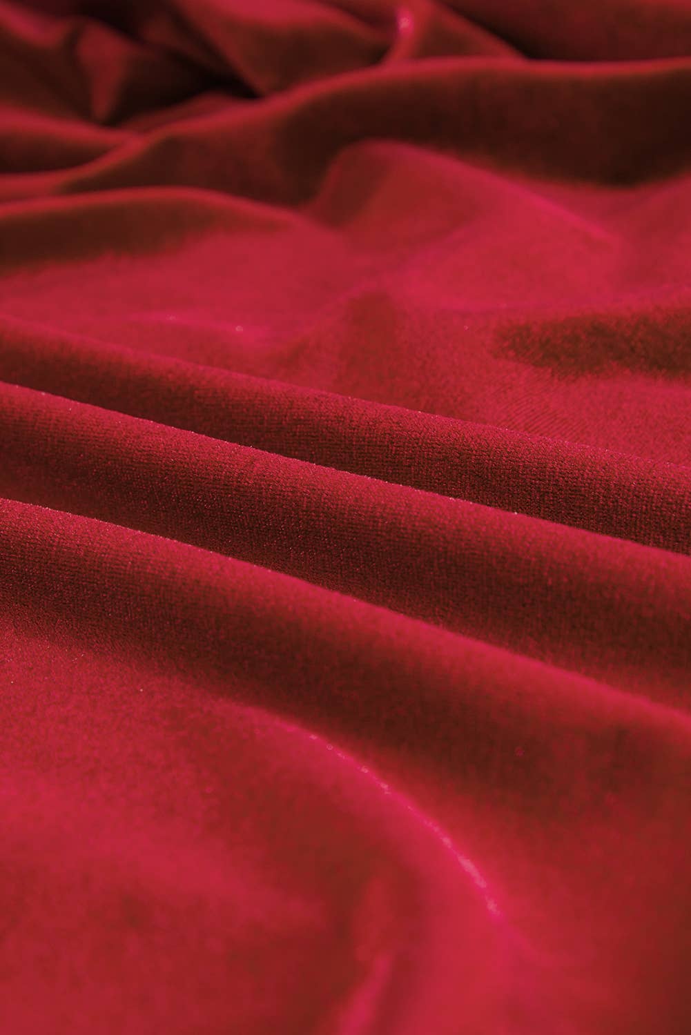 Velvet Buttoned Puff Sleeve Split Midi Dress: Racing Red / 95%Polyester+5%Elastane / L
