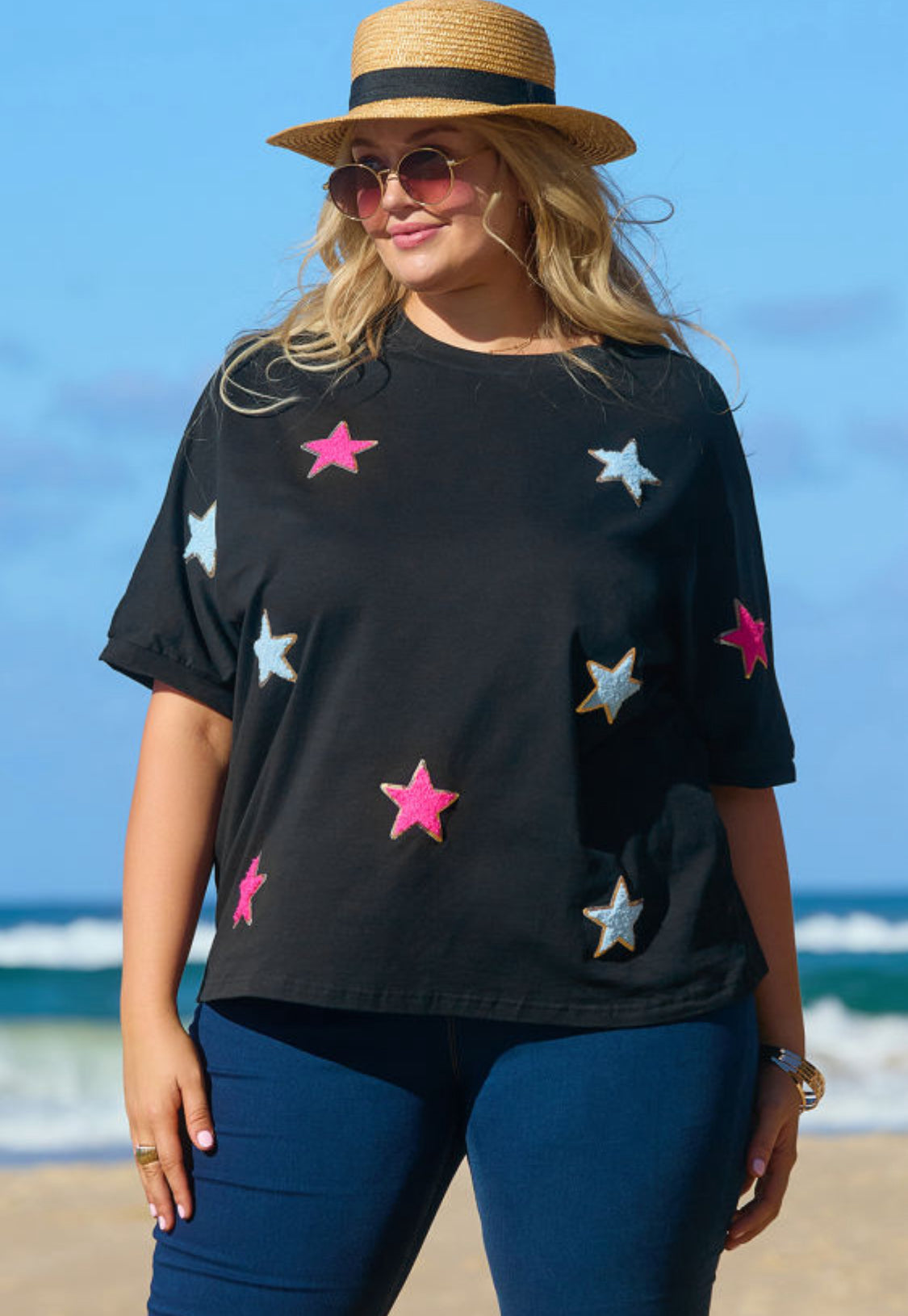 Black Star Plus Size Tee
