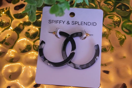 Black and White Spiffy & Splendid Hoops