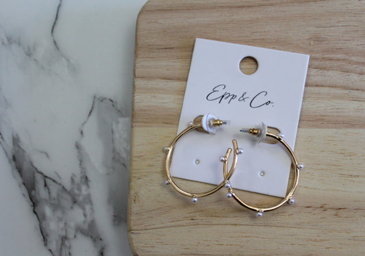 Small Epp & Co Pearl Hoops