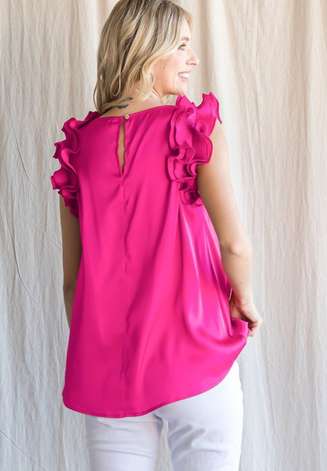 Plus Size Ruffled Top