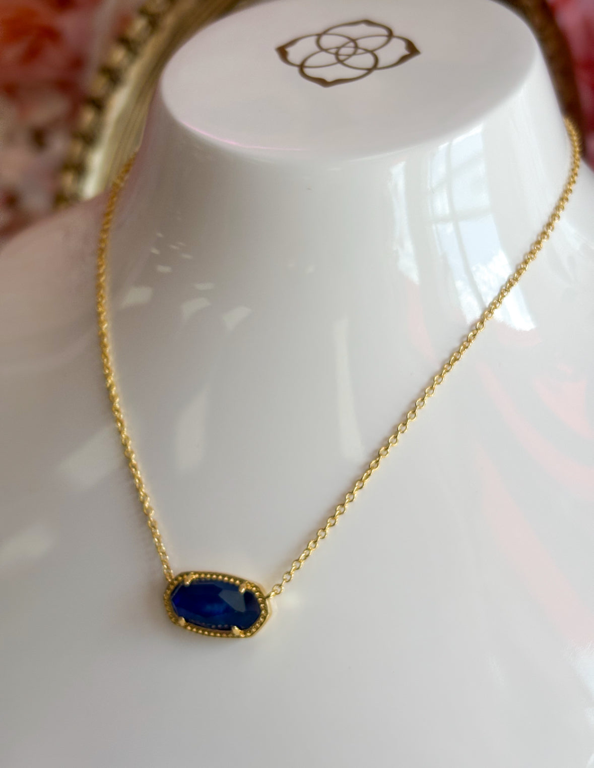 Elisa Navy Abalone 409 Kendra Scott Necklace