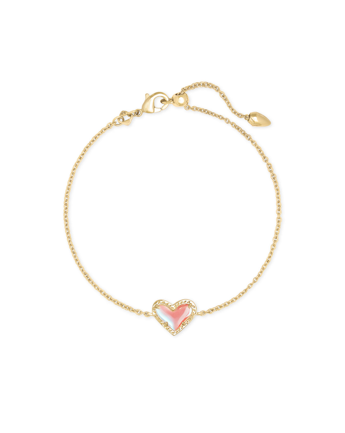 Ari Dichroic Glass Delicate Chain Bracelet