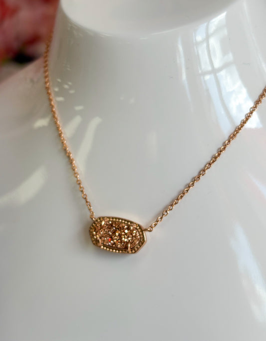 Elisa Rose Gold Kendra Scott Necklace 696
