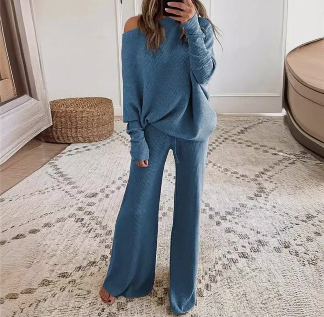 Long Sleeve Knit Set