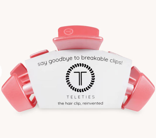 Classic Calming Coral Claw Clip