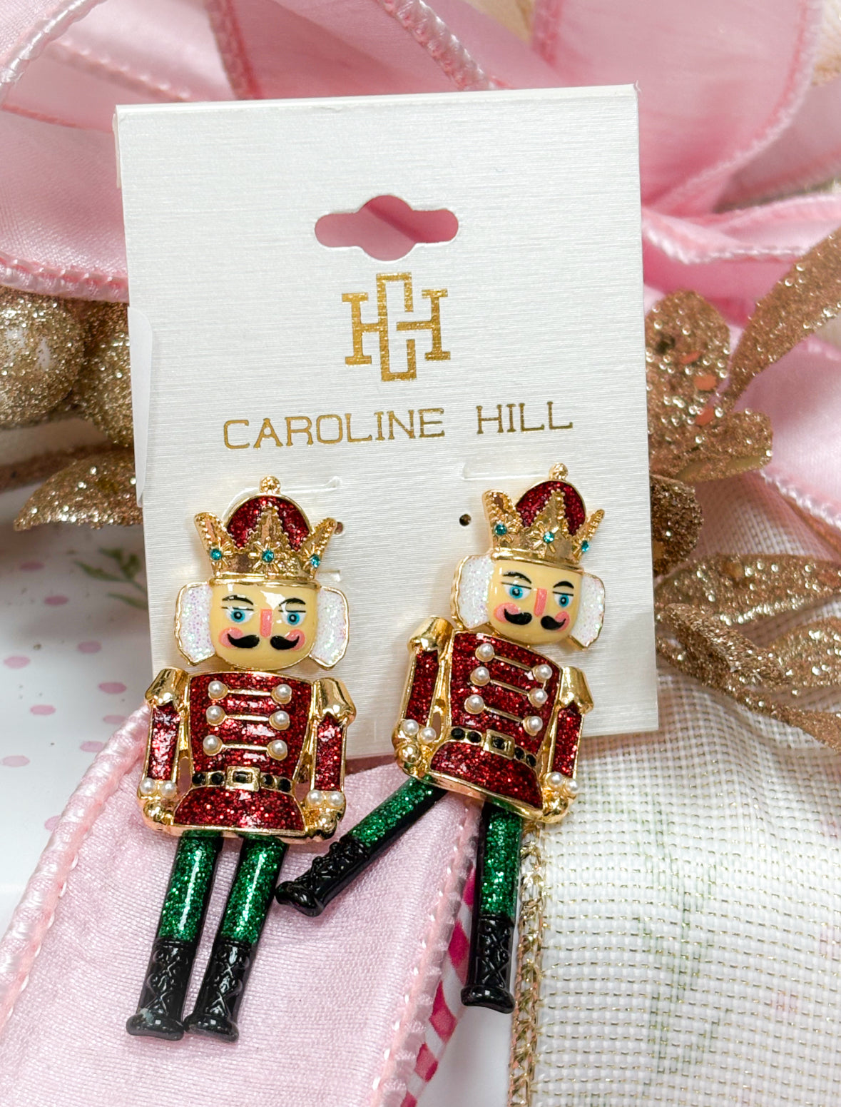 Red Nutcracker Waltz Earrings