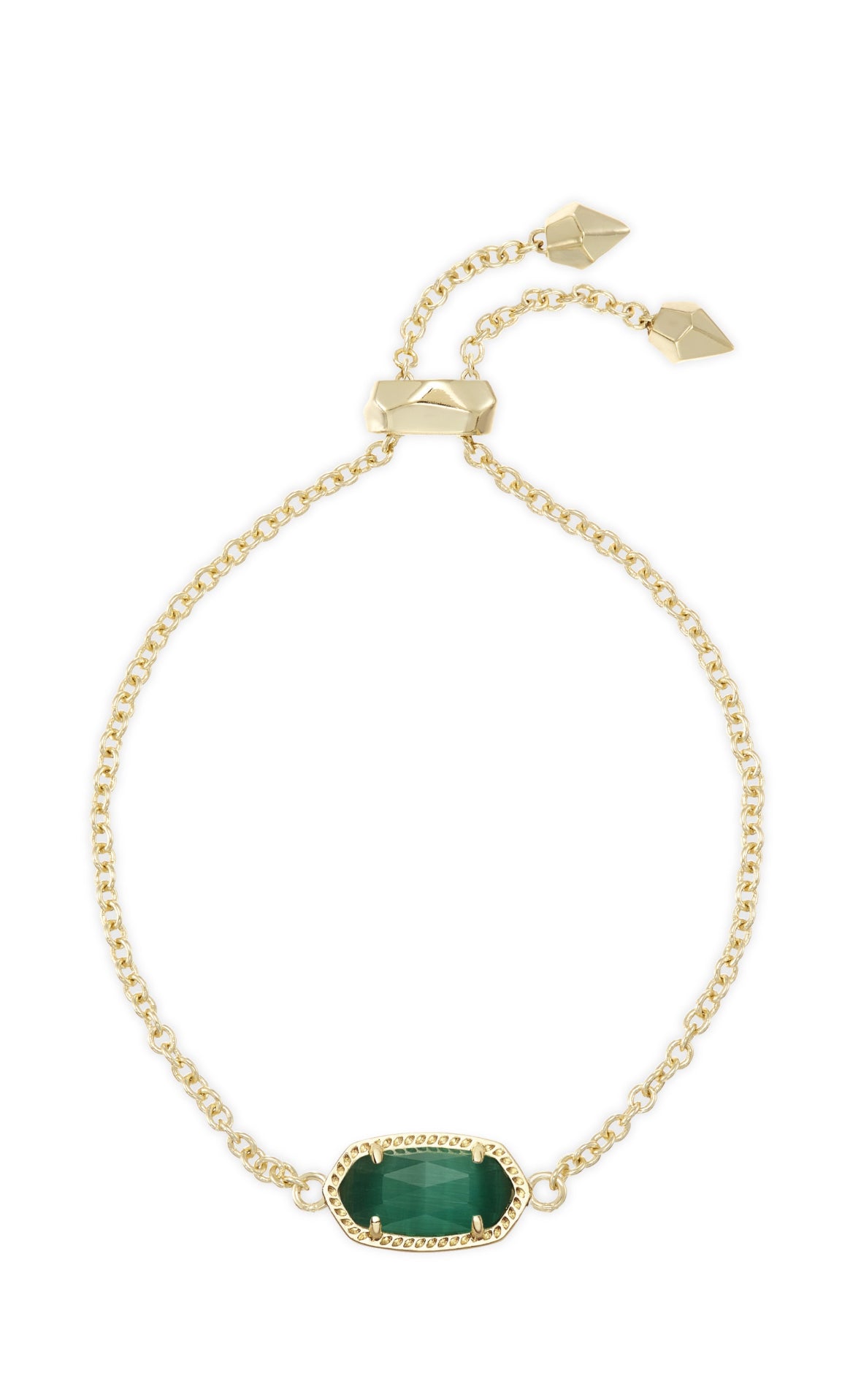 Elaina Emerald Delicate Chain Bracelet