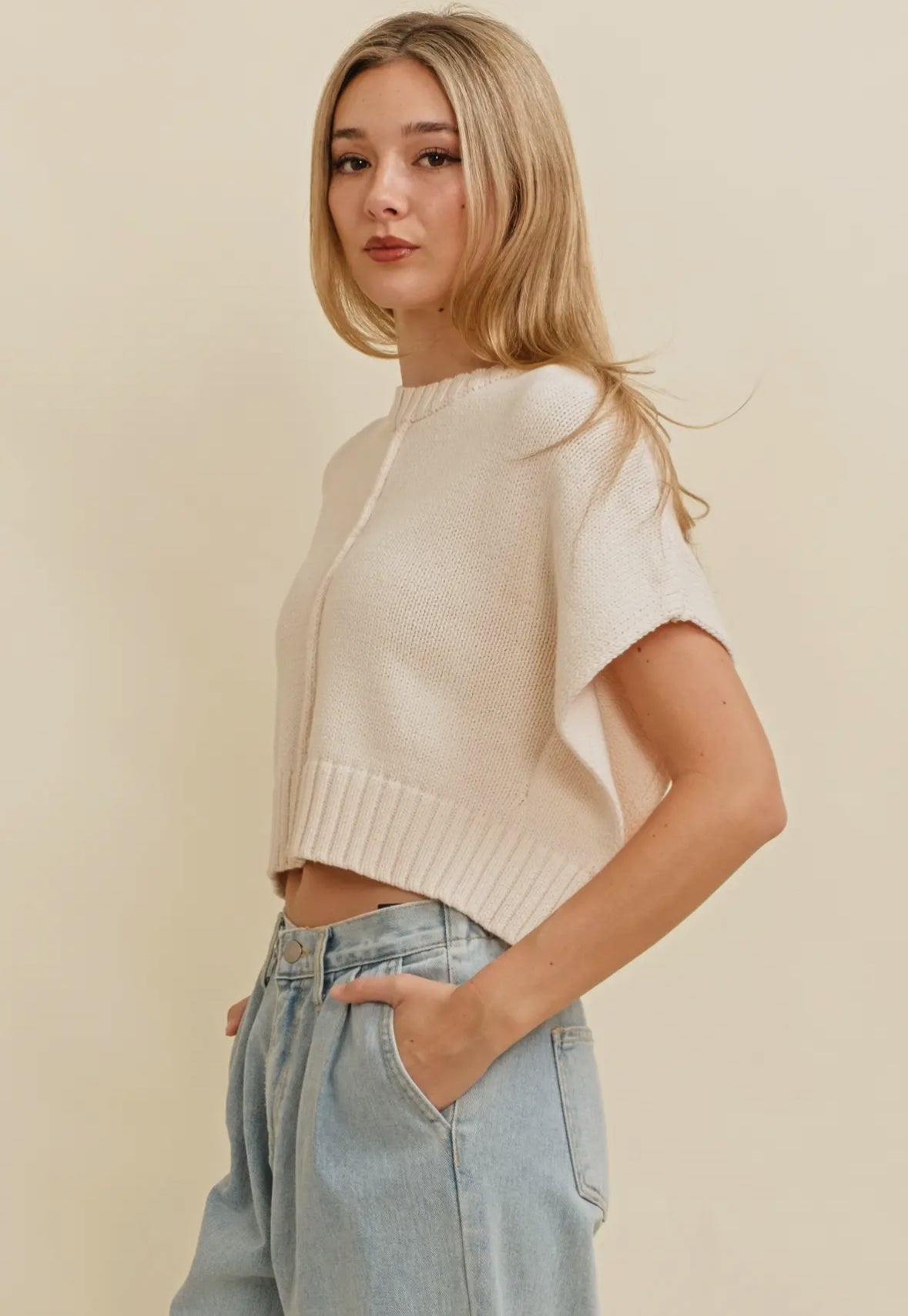 Cropped Sleeveless Top