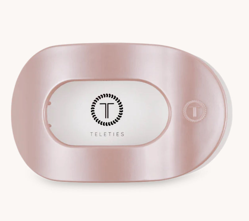 Pearly Pink Flat Round Medium Clip