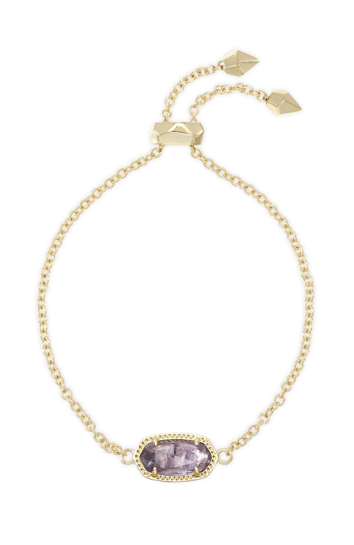 Elaina Delicate Chain Bracelet Amethyst