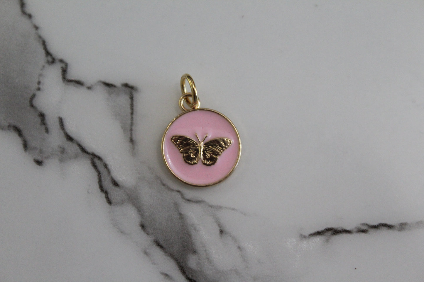 Pink Butterfly Pendant
