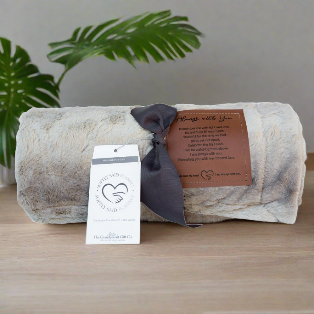 Softly Said Sympathy Blanket: Always With You Sentiment