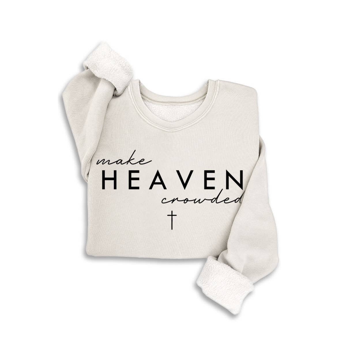 MAKE HEAVEN MINERAL SWEATSHIRTS: MINERAL HEATHER GREY / S-M-L-XL(1-2-2-1)