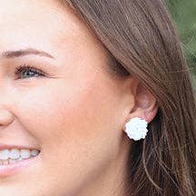 Custom Beaded Knot Stud Earrings | Knotted Stud : Mustard