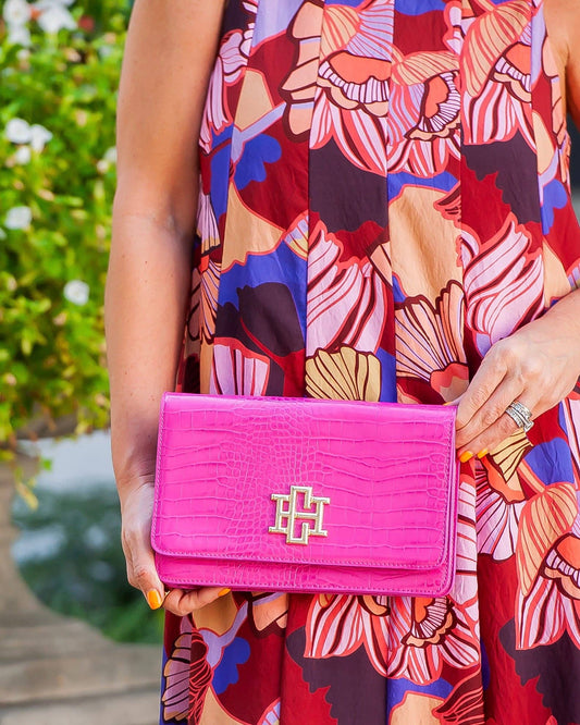 Bryn Clutch/Crossbody Hot Pink EC: Default